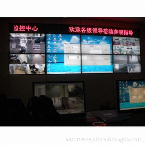 42-inch LCD video wall, RS232 RJ45 TV wall screen DID supports 1,920 x 1,080 resolution 22mm bezels